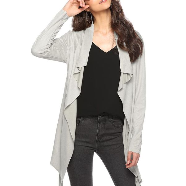 women's jackets irregular coat spring autumn fashion woman ladies cardigan solid outerwear slim overcoats windbreaker with belt 6q2261, Black;brown
women's jackets irregular coat spring autumn fashion woman ladies cardigan solid outerwear slim overcoats windbreaker with belt 6q2261, Black;brown