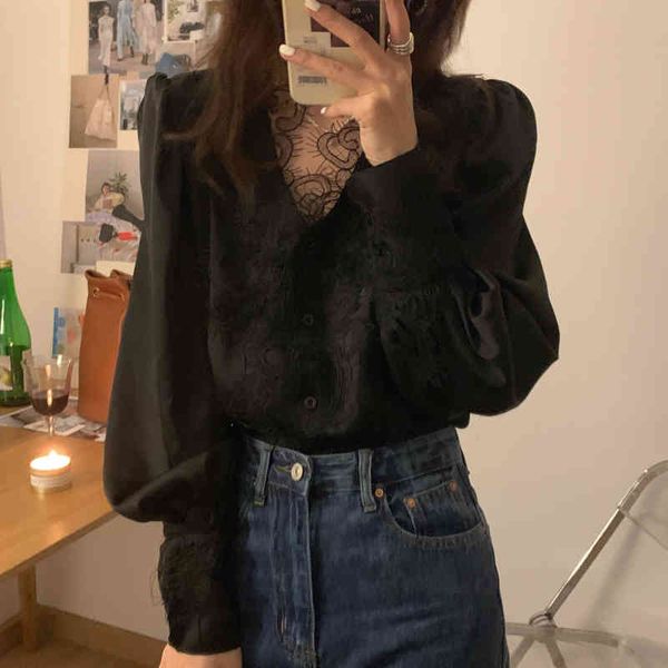 dress arrival elegant women shirt lace solid french lantern sleeve v-neck korean style loose blouse blusas, White
dress arrival elegant women shirt lace solid french lantern sleeve v-neck korean style loose blouse blusas, White