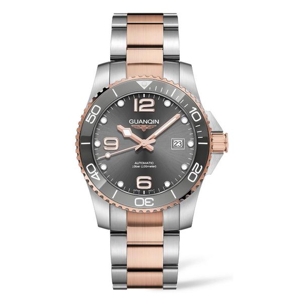 wristwatches guanqin 2021 men mechanical ceramic bezel automatic watch for nh35 waterproof reloj hombre, Slivery;brown
wristwatches guanqin 2021 men mechanical ceramic bezel automatic watch for nh35 waterproof reloj hombre, Slivery;brown