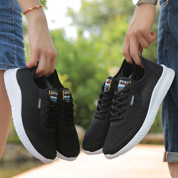 fashion shoes summer thin mesh breathable casual soft sole light and comfortable, Black;white
fashion shoes summer thin mesh breathable casual soft sole light and comfortable, Black;white