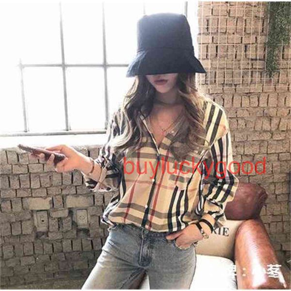 brand sweater classic plaid shirt women's clothing spring autumn 2022 new korean loose thin fashion sia0 so good, White;black
brand sweater classic plaid shirt women's clothing spring autumn 2022 new korean loose thin fashion sia0 so good, White;black