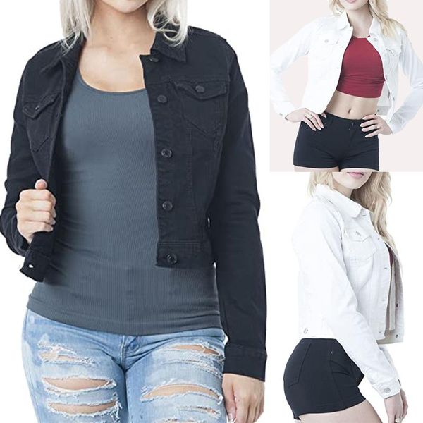 fashion womens casual long sleeve denim cardigan jacket harajuku streetwear lady button short coat slim vintage jeans coat#g3 women's j, Black;brown
fashion womens casual long sleeve denim cardigan jacket harajuku streetwear lady button short coat slim vintage jeans coat#g3 women's j, Black;brown