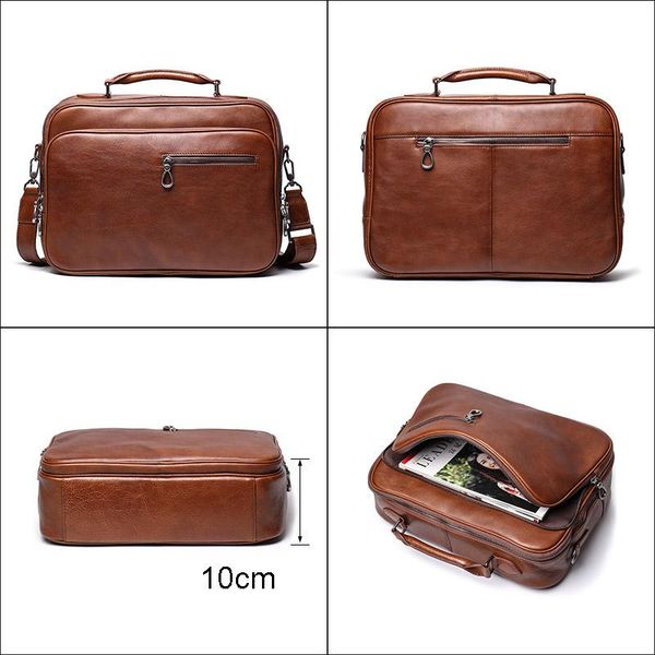 briefcases casual men's bag shoulder bags men genuine leather briefcase messenger handbags office business tote
briefcases casual men's bag shoulder bags men genuine leather briefcase messenger handbags office business tote