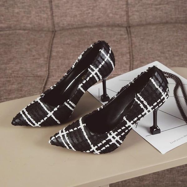 dress shoes 2021 ladies party pumps woman lattice fashion shallow pointed toe thin heel office wedding platform high heels y21-55, Black
dress shoes 2021 ladies party pumps woman lattice fashion shallow pointed toe thin heel office wedding platform high heels y21-55, Black