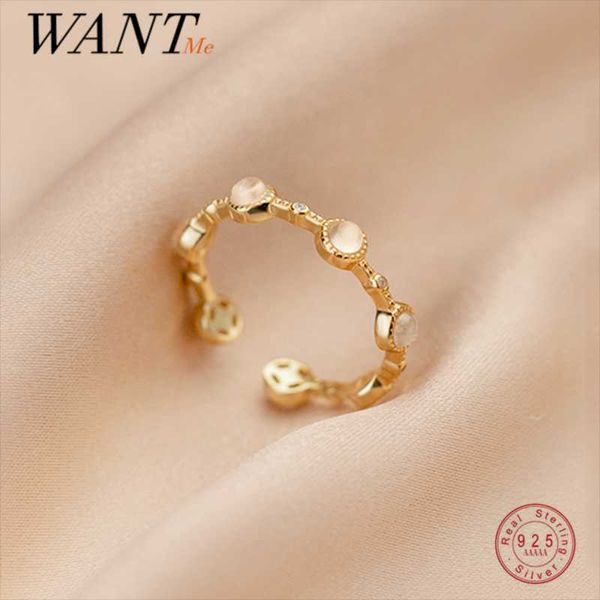 cluster rings wantme 925 sterling silver fine opal round zircon personality open ring for women fashion spanish gold jewelry accessories 202, Golden;silver
cluster rings wantme 925 sterling silver fine opal round zircon personality open ring for women fashion spanish gold jewelry accessories 202, Golden;silver