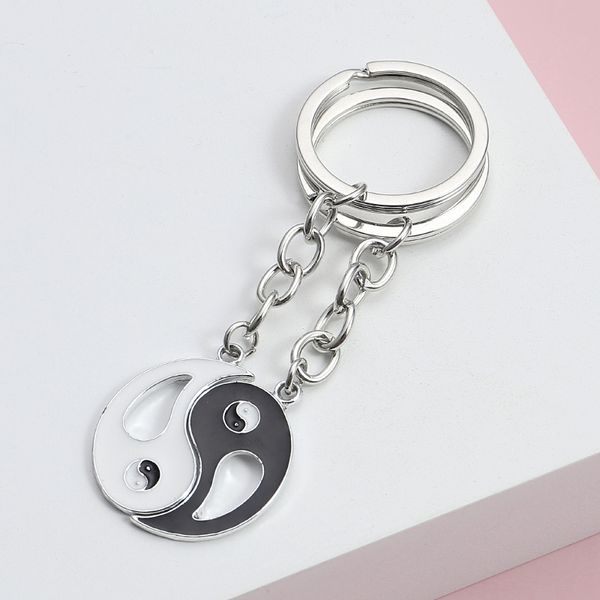 1set() yin and yang keychain taiji gossip key ring friends key chains friendship gifts for women men diy handmade jewelry, Silver
1set() yin and yang keychain taiji gossip key ring friends key chains friendship gifts for women men diy handmade jewelry, Silver
