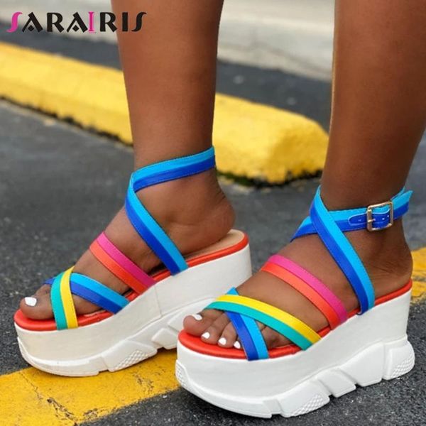 sarairis buckle leisure sandals punk goth wedges summer women ins open toe platform multi color shoes dress, Black
sarairis buckle leisure sandals punk goth wedges summer women ins open toe platform multi color shoes dress, Black