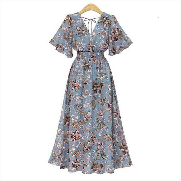 fashion boho long v neck womens dresses short sleeve floral print belt large hem beach elegant, Black;gray
fashion boho long v neck womens dresses short sleeve floral print belt large hem beach elegant, Black;gray