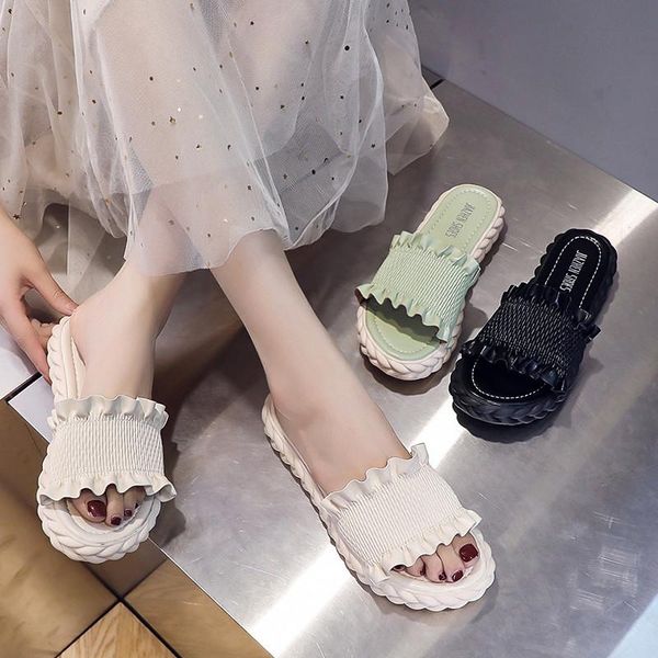 slippers shoes woman 2021 casual low platform pantofle luxury flat soft pu slides female plat, Black
slippers shoes woman 2021 casual low platform pantofle luxury flat soft pu slides female plat, Black