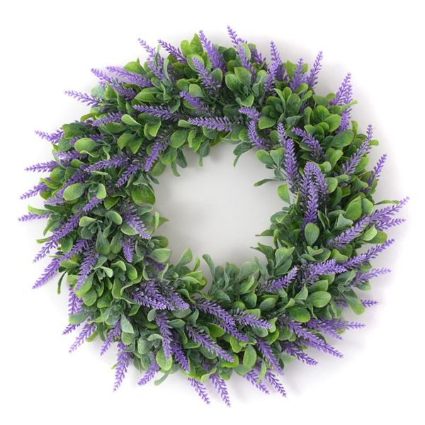 decorative flowers & wreaths artificial wreath door pendant lavender spring round decoration accessory for home wedding hyd88
decorative flowers & wreaths artificial wreath door pendant lavender spring round decoration accessory for home wedding hyd88