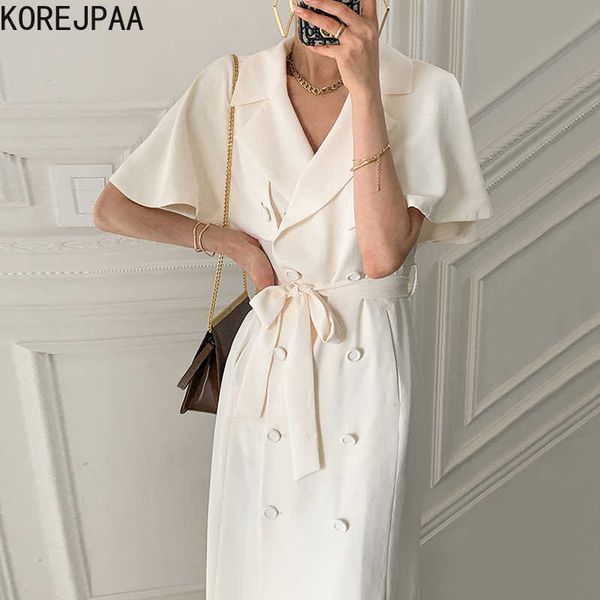 korejpaa women dress summer korean chic french temperament suit collar detachable shawl double-breasted lce-up vestidos 210526, Black;gray
korejpaa women dress summer korean chic french temperament suit collar detachable shawl double-breasted lce-up vestidos 210526, Black;gray
