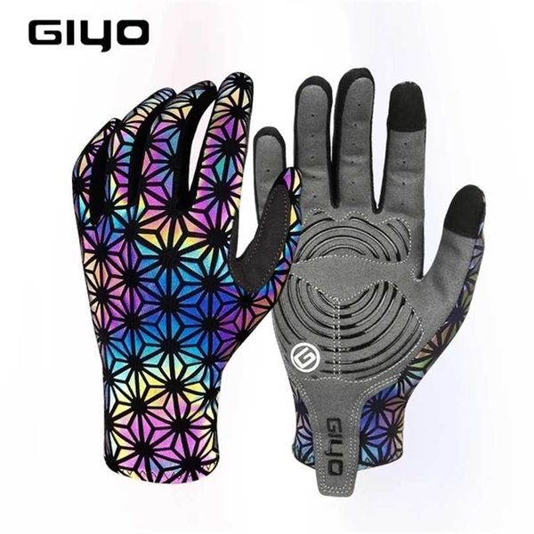 giyo colorful luminous full finger cycling gloves outdoor sport anti-slip mtb mitten reflection dazzle motorcycle long 211124, Blue;gray
giyo colorful luminous full finger cycling gloves outdoor sport anti-slip mtb mitten reflection dazzle motorcycle long 211124, Blue;gray