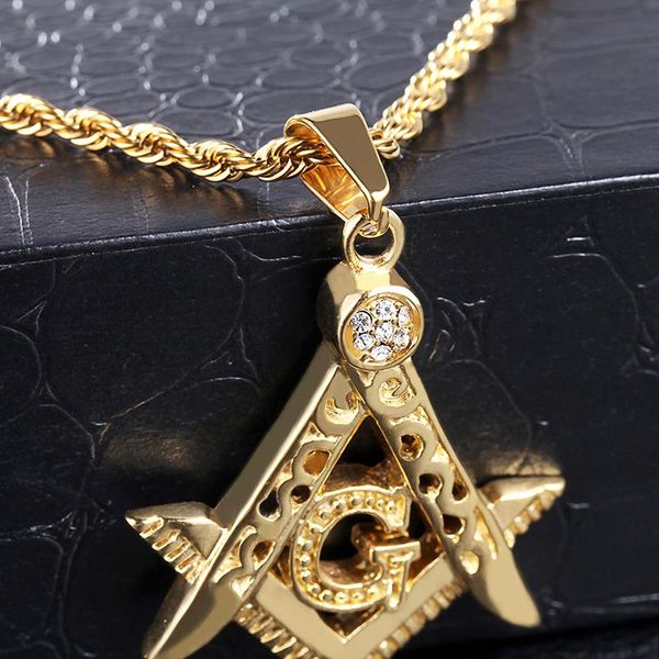 pendant necklaces trendy stainless steel ason asonry masonic cz necklace twisted rope chain for unisex, Silver
pendant necklaces trendy stainless steel ason asonry masonic cz necklace twisted rope chain for unisex, Silver