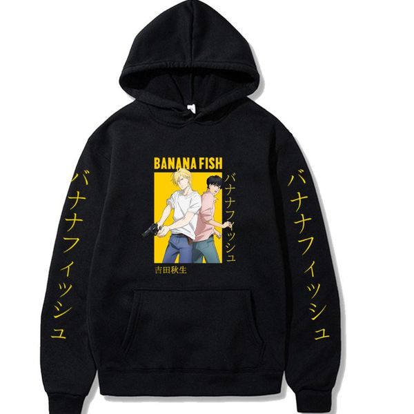 men's hoodies & sweatshirts 2021 autumn winter hoodie for men japan anime banana fish cotton fleece hooded sweatshirt pullover oversize, Black
men's hoodies & sweatshirts 2021 autumn winter hoodie for men japan anime banana fish cotton fleece hooded sweatshirt pullover oversize, Black