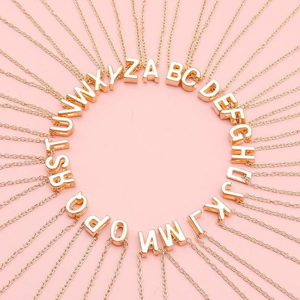 pendant necklaces fashion simple english alphabet necklace for women elegant gold color letter clavicle chain neck collar jewelry, Silver
pendant necklaces fashion simple english alphabet necklace for women elegant gold color letter clavicle chain neck collar jewelry, Silver