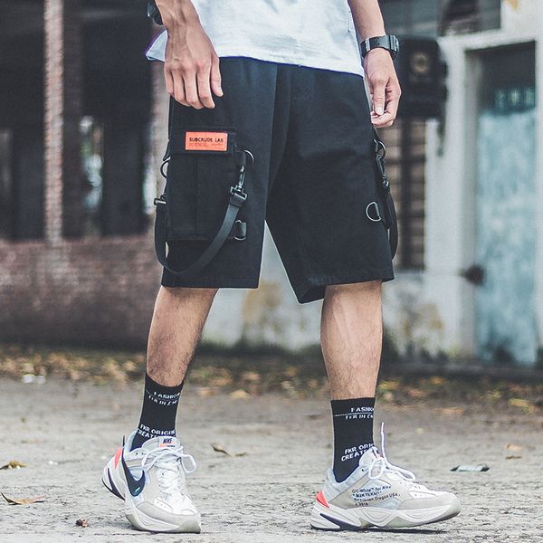 shorts guochao camouflage tooling men's loose and trendy hip hop pants summer wash casual, White;black
shorts guochao camouflage tooling men's loose and trendy hip hop pants summer wash casual, White;black