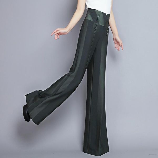 women's pants & capris 2021 summer spring womens double breasted wide leg green black flare , women clothing elegant trousers for woman, Black;white
women's pants & capris 2021 summer spring womens double breasted wide leg green black flare , women clothing elegant trousers for woman, Black;white