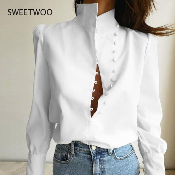 women's blouses & shirts long sleeve shirt women white blouse fashion casual for summer 2021 woman pure color femme 
women's blouses & shirts long sleeve shirt women white blouse fashion casual for summer 2021 woman pure color femme
