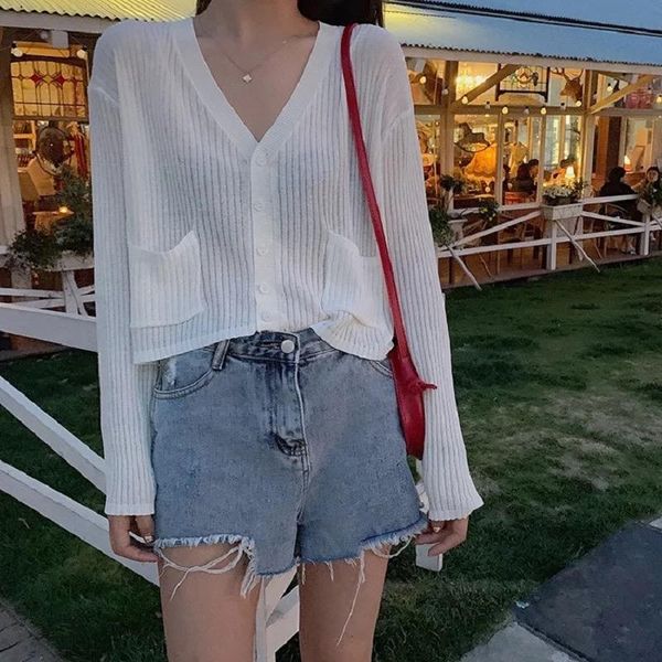 women's jackets 2021 fashion women ice silk knitted cardigan blouse sun protection clothing thin shawl air-conditioning shirt mujer out, Black;brown
women's jackets 2021 fashion women ice silk knitted cardigan blouse sun protection clothing thin shawl air-conditioning shirt mujer out, Black;brown