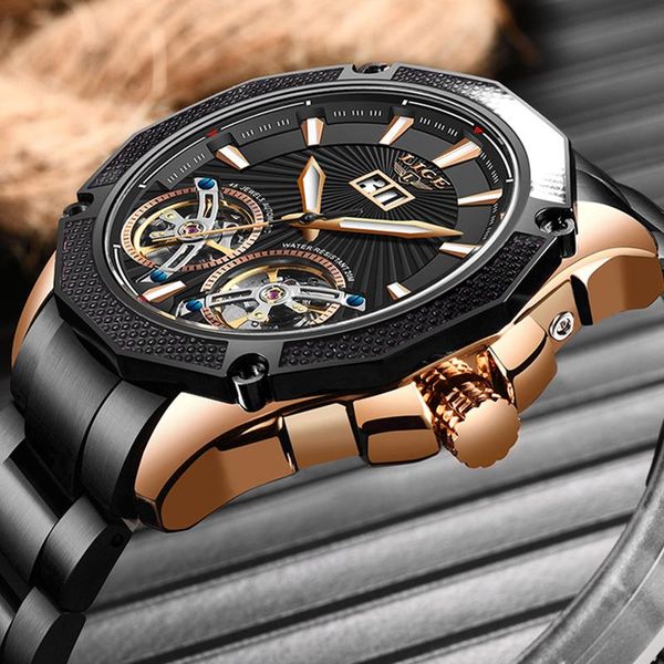wristwatches 2021 reloj lige sport clock fashion double tourbillon automatic watch men luxury all steel waterproof mechanical wristwatch, Slivery;brown
wristwatches 2021 reloj lige sport clock fashion double tourbillon automatic watch men luxury all steel waterproof mechanical wristwatch, Slivery;brown