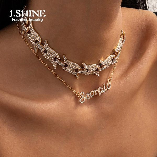 jshine 2pcs/set multilayer iced out paved rhinestone chain scorpio pendant cuban cz crystal choker necklace hip hop jewelry necklaces, Silver
jshine 2pcs/set multilayer iced out paved rhinestone chain scorpio pendant cuban cz crystal choker necklace hip hop jewelry necklaces, Silver