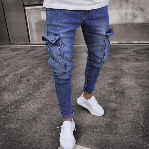 Men's Jeans Men Clothes Skinny Mens Stretch Denim Pant Distressed Ripped Freyed Slim Fit Pocket Trousers Fress OX66, Blue
Men's Jeans Men Clothes Skinny Mens Stretch Denim Pant Distressed Ripped Freyed Slim Fit Pocket Trousers Fress OX66, Blue