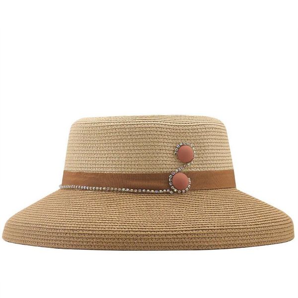 wide brim hats summer simple style vintage straw women's hat solid color beach sun cap, Blue;gray
wide brim hats summer simple style vintage straw women's hat solid color beach sun cap, Blue;gray