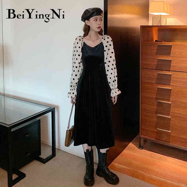 autumn winter velvet womens dress polka dot printed fashion elegant v-neck casual -4xl midi dresses ladies robes 210427, Black;gray
autumn winter velvet womens dress polka dot printed fashion elegant v-neck casual -4xl midi dresses ladies robes 210427, Black;gray