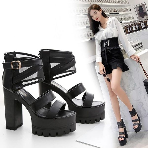 summer shoes women fashion open toe button belt thick heel wedges platform fashionable casual sandals female dress, Black
summer shoes women fashion open toe button belt thick heel wedges platform fashionable casual sandals female dress, Black