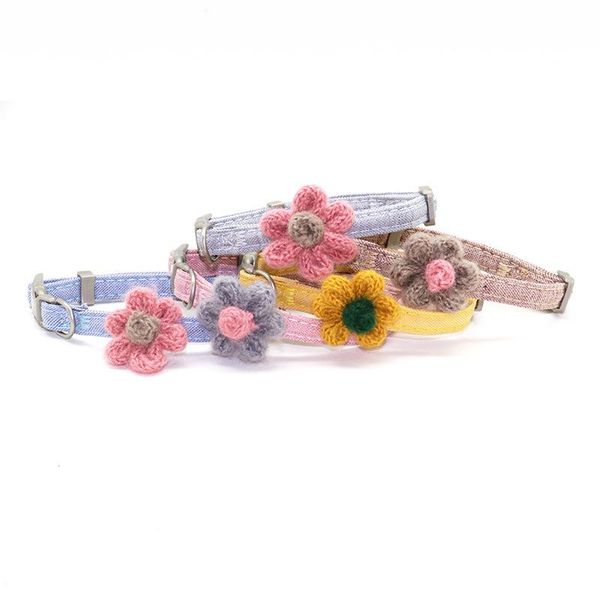 cat collars & leads handmade knitting floral cats adjusted flower pendants dog neck strap lovely sweet puppy kitten buckles necklace
cat collars & leads handmade knitting floral cats adjusted flower pendants dog neck strap lovely sweet puppy kitten buckles necklace