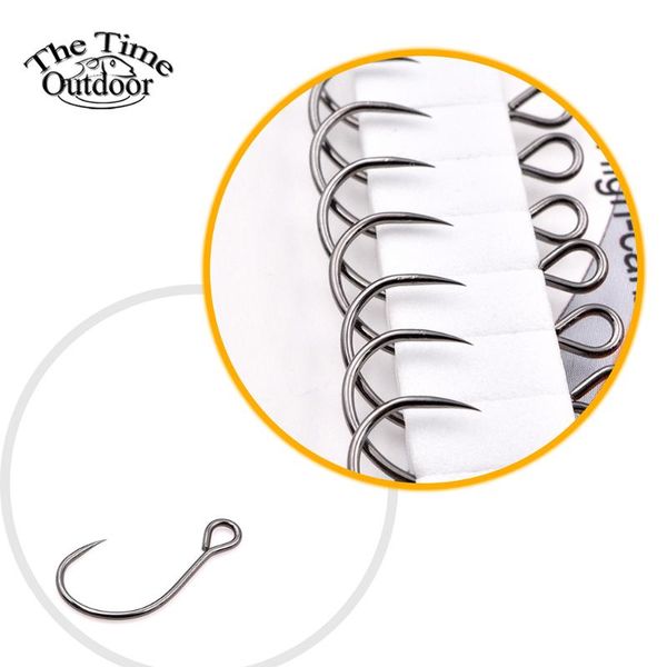thetime 10pcs barbless isee high carbon steel big eye single hooks carp fishing tackle for minnow crankbait fishhooks peche
thetime 10pcs barbless isee high carbon steel big eye single hooks carp fishing tackle for minnow crankbait fishhooks peche