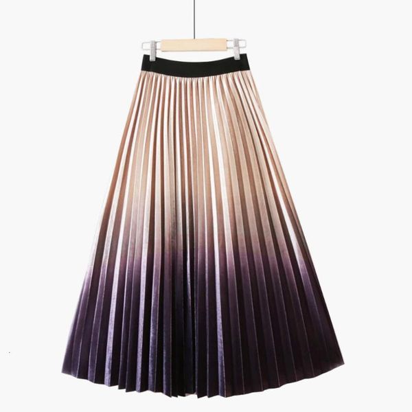 skirts autumn and winter fashion gradient gold velvet skirt high waist retro pleated solid color mid-length women 4izb, Black
skirts autumn and winter fashion gradient gold velvet skirt high waist retro pleated solid color mid-length women 4izb, Black