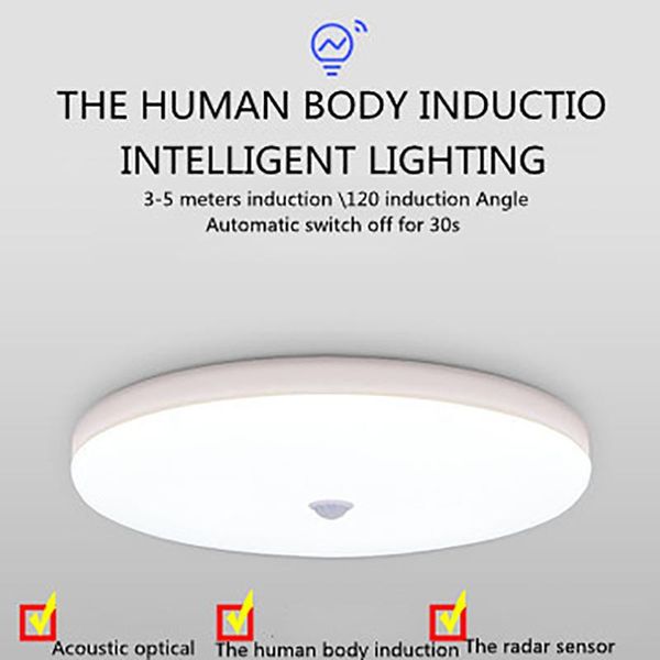 inductive ceiling light radar acoustic control body cell corridor lights