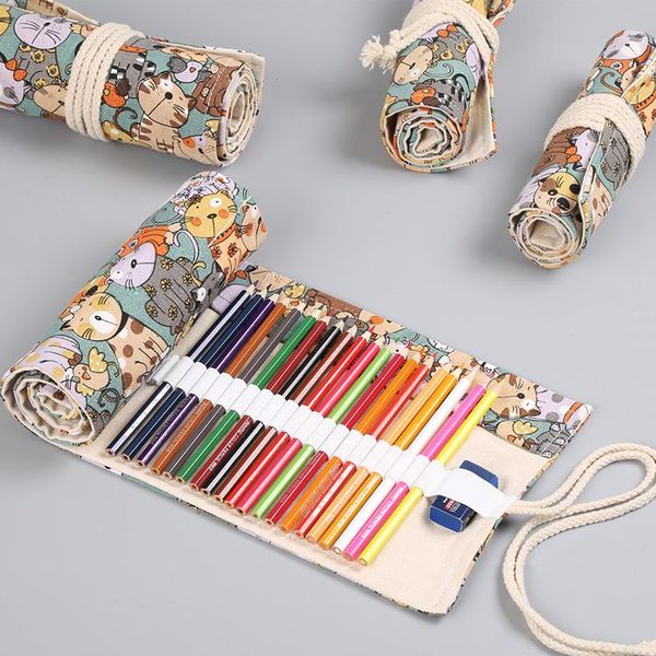 12/24/36/48/72 holes roll colored pencil case kawaii school canvas pen bag for girls boys cute large pencilcase box stationery bags
12/24/36/48/72 holes roll colored pencil case kawaii school canvas pen bag for girls boys cute large pencilcase box stationery bags