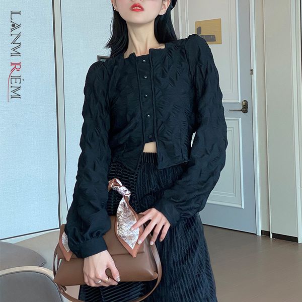 women black short button pleated t-shirt round neck long sleeve temperament fashion tide spring autumn 2e1346 210507, White
women black short button pleated t-shirt round neck long sleeve temperament fashion tide spring autumn 2e1346 210507, White
