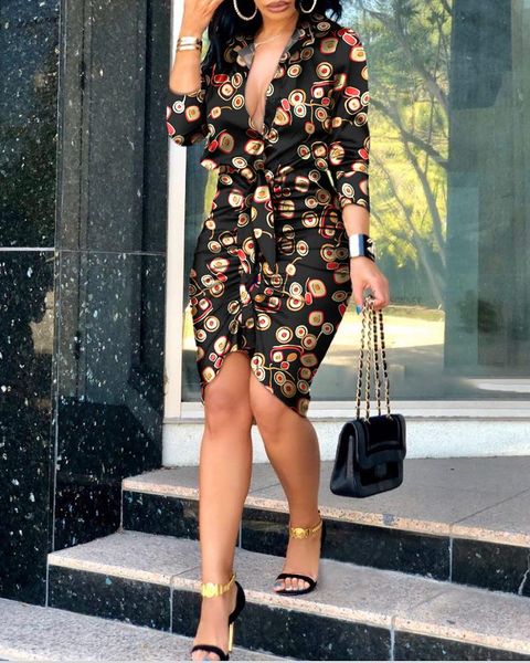 casual dresses 2021 summer printing for women lace-up long sleeve midi shirt elegant fashion party, Black;gray
casual dresses 2021 summer printing for women lace-up long sleeve midi shirt elegant fashion party, Black;gray