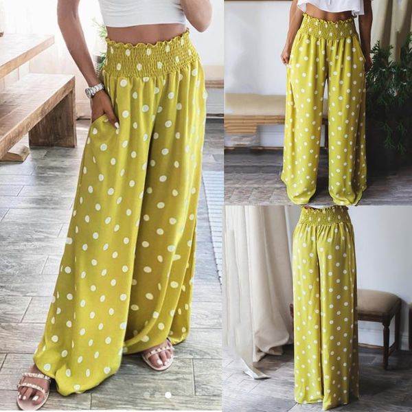 women's pants & capris polka dot printed wide leg women maxi size loose high waist summer vintage print beach full-length trousers, Black;white
women's pants & capris polka dot printed wide leg women maxi size loose high waist summer vintage print beach full-length trousers, Black;white