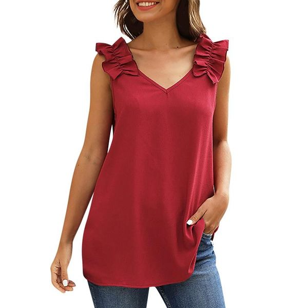 women's t-shirt summer shoulder wrinkle flower front and back v-neck fashion casual shirt, White
women's t-shirt summer shoulder wrinkle flower front and back v-neck fashion casual shirt, White