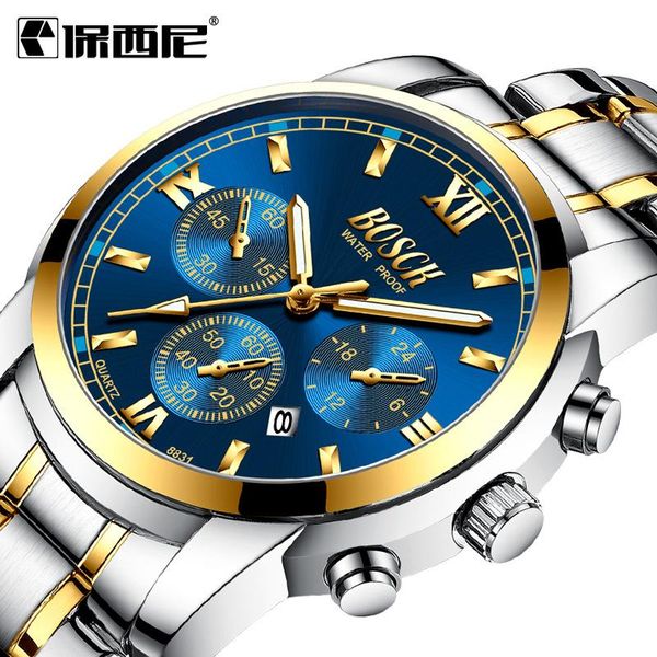 wristwatches man luxe style wrist watch 2021 men's calander watches male clock business quartz wristwatch for men relogio masculino, Slivery;brown
wristwatches man luxe style wrist watch 2021 men's calander watches male clock business quartz wristwatch for men relogio masculino, Slivery;brown
