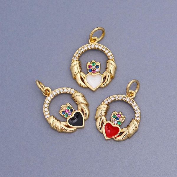 charms hollow circle hand holding drip oil heart crown pave cubic zirconia charm designer diy earrings bracelet necklace jewelry making, Bronze;silver
charms hollow circle hand holding drip oil heart crown pave cubic zirconia charm designer diy earrings bracelet necklace jewelry making, Bronze;silver