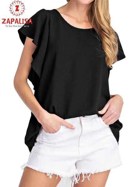 women's t-shirt green for women summer office lady ruffles solid butterfly sleeve jurken zomer 2021 dames sukienka letnia robe, White
women's t-shirt green for women summer office lady ruffles solid butterfly sleeve jurken zomer 2021 dames sukienka letnia robe, White