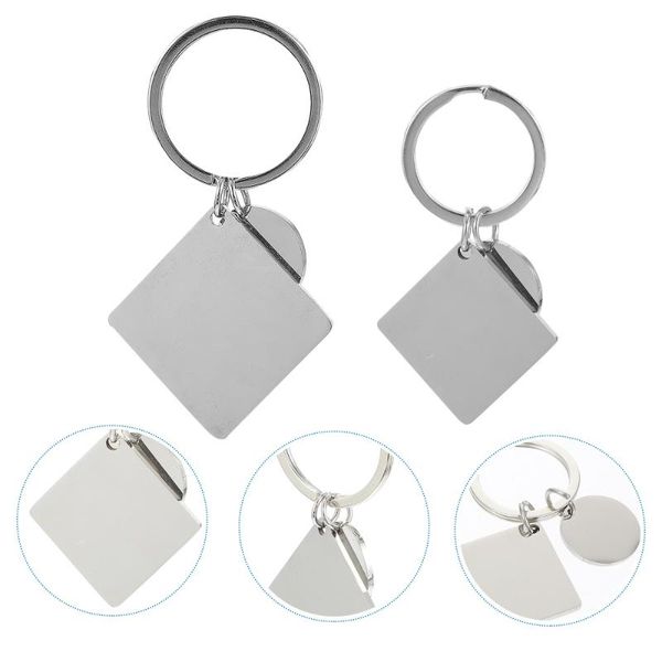 keychains 2 sets trendy diy keychain stainless steel tag housewarming gift, Silver
keychains 2 sets trendy diy keychain stainless steel tag housewarming gift, Silver