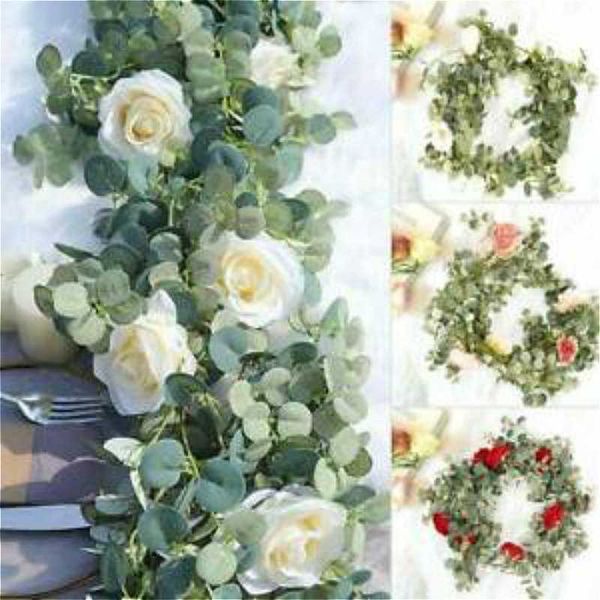 decorative flowers & wreaths 190cm artificial plants fake eucalyptus vine garland hanging for wedding home office party garden craft art dec
decorative flowers & wreaths 190cm artificial plants fake eucalyptus vine garland hanging for wedding home office party garden craft art dec