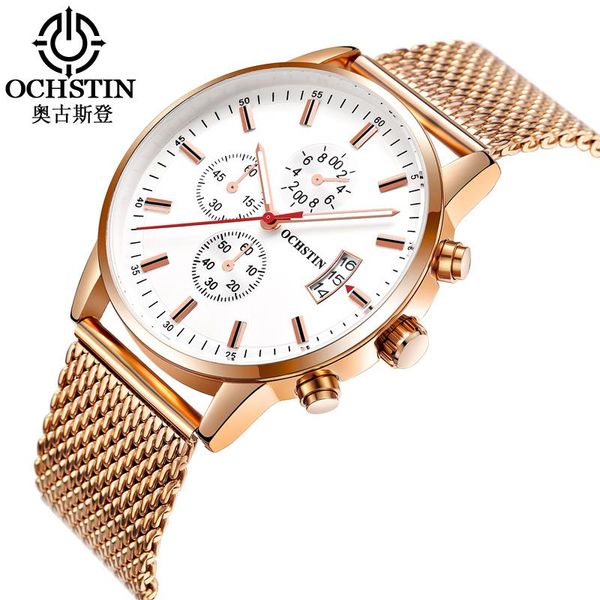wristwatches men watch ochstin sport chronograph luxury rose gold mesh stainless steel wristwatch military slim quartz, Slivery;brown
wristwatches men watch ochstin sport chronograph luxury rose gold mesh stainless steel wristwatch military slim quartz, Slivery;brown