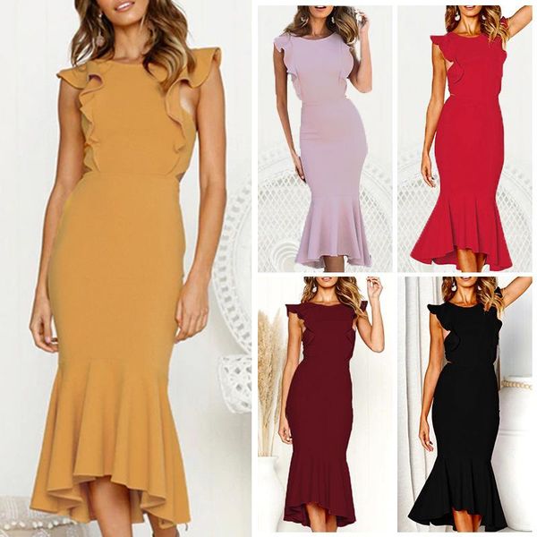 s-3xl plus size women summer dress female petal sleeve backless o-neck waist-tight fishtail office lady style clothes casual dresses, Black;gray
s-3xl plus size women summer dress female petal sleeve backless o-neck waist-tight fishtail office lady style clothes casual dresses, Black;gray
