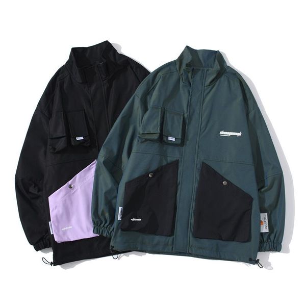 men's jackets men high street loose trend hip hop printed jacket windbreaker autumn and winter, Black;brown 
men's jackets men high street loose trend hip hop printed jacket windbreaker autumn and winter, Black;brown