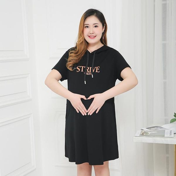 fashion black pregnant women large size dress 125kg letters loose 6xl casual maternity skirt out wearing dresses, White
fashion black pregnant women large size dress 125kg letters loose 6xl casual maternity skirt out wearing dresses, White