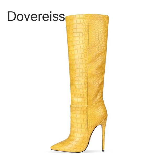 boots winter woman fashion consice shoes pure color red yellow slip on pointed toe stilettos heels knee high, Black
boots winter woman fashion consice shoes pure color red yellow slip on pointed toe stilettos heels knee high, Black