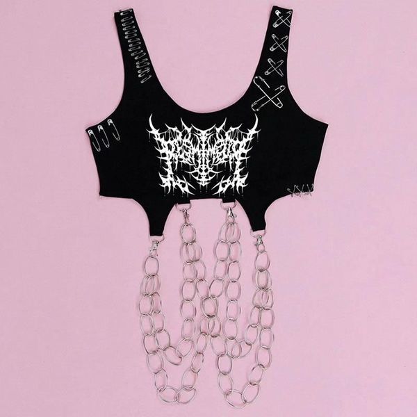 women's tanks & camis cute y2k gothic crop t shirt unique harajuku fashion women black streetwear, White
women's tanks & camis cute y2k gothic crop t shirt unique harajuku fashion women black streetwear, White