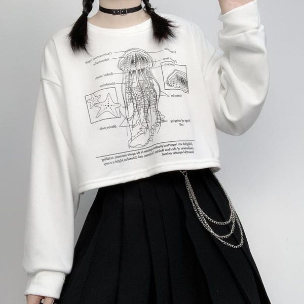 women's hoodies & sweatshirts spring autumn women preppy ins harajuku scaleph pattern print o-neck long sleeve short pullover girl all, Black
women's hoodies & sweatshirts spring autumn women preppy ins harajuku scaleph pattern print o-neck long sleeve short pullover girl all, Black